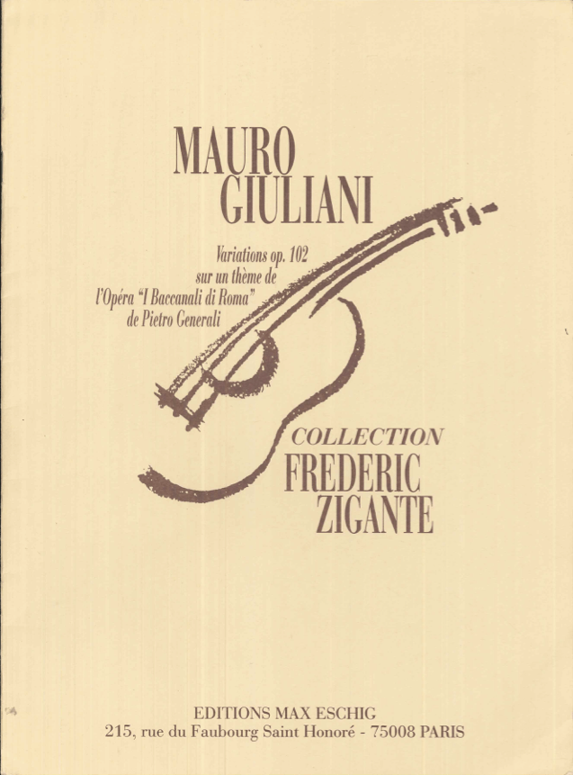 Almeida, Andantino Siciliana, M. Giuliani (solo)